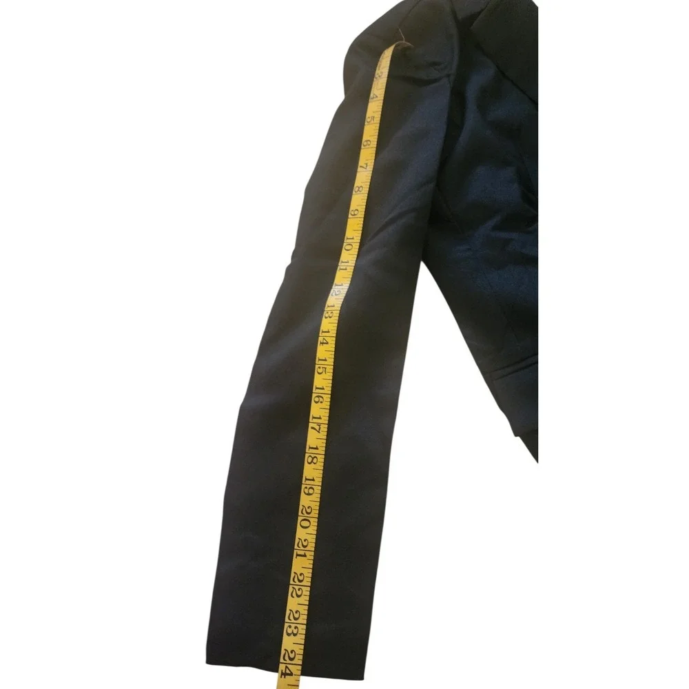 AOHUAFENG Mens Black 2 Piece Suit Set Single Button Blazer and Trousers Size M